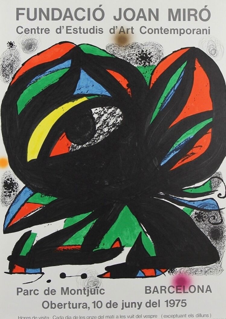 Joan Miró - original exhibition poster, 1975