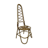 Chaise vintage en rotin Rohe Noordwolde