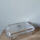 Vintage duralex France butter dish molded glass butter box
