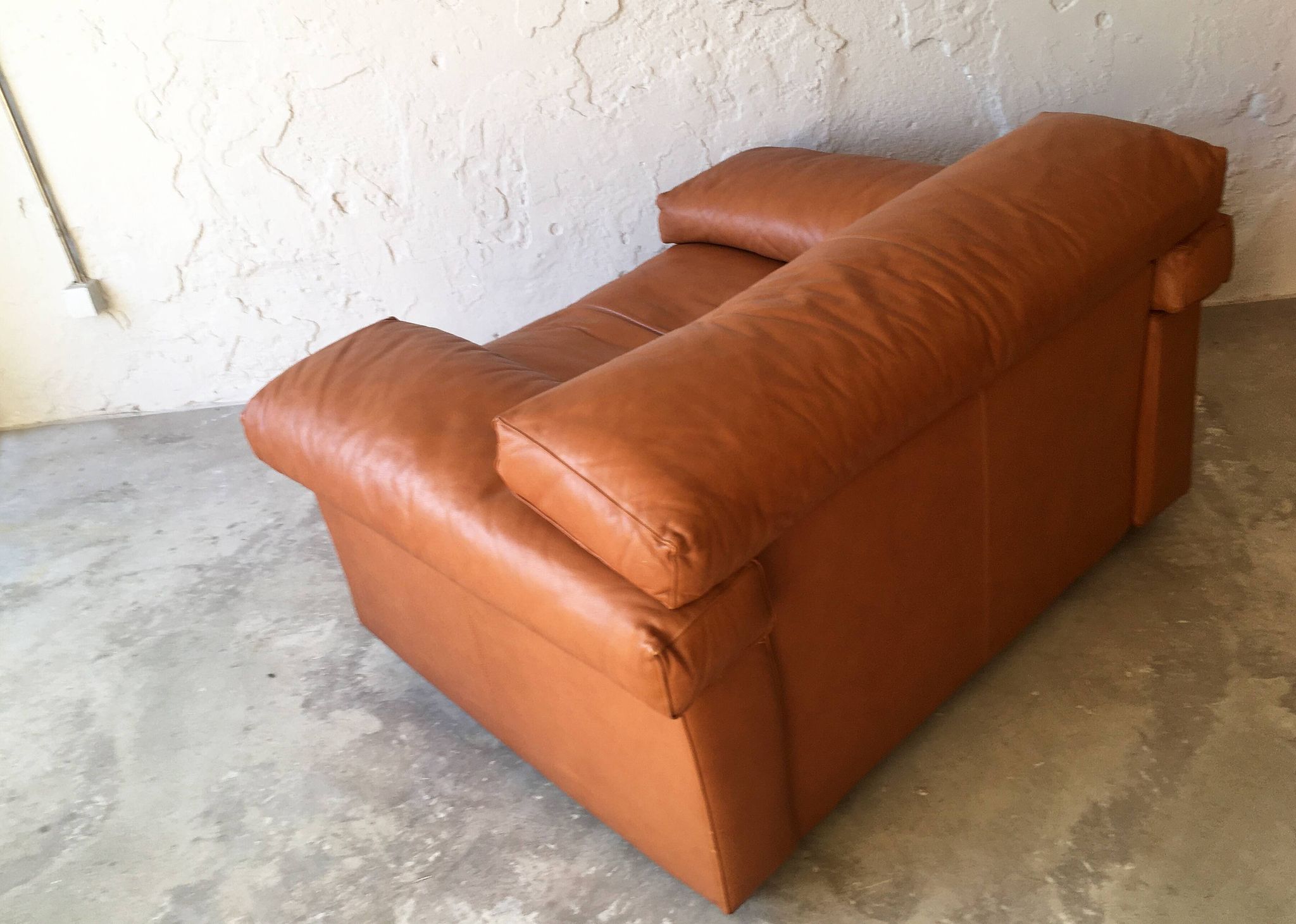 Leather armchair designed by Afra and Tobia Scarpa for B&B Italy, 1970s