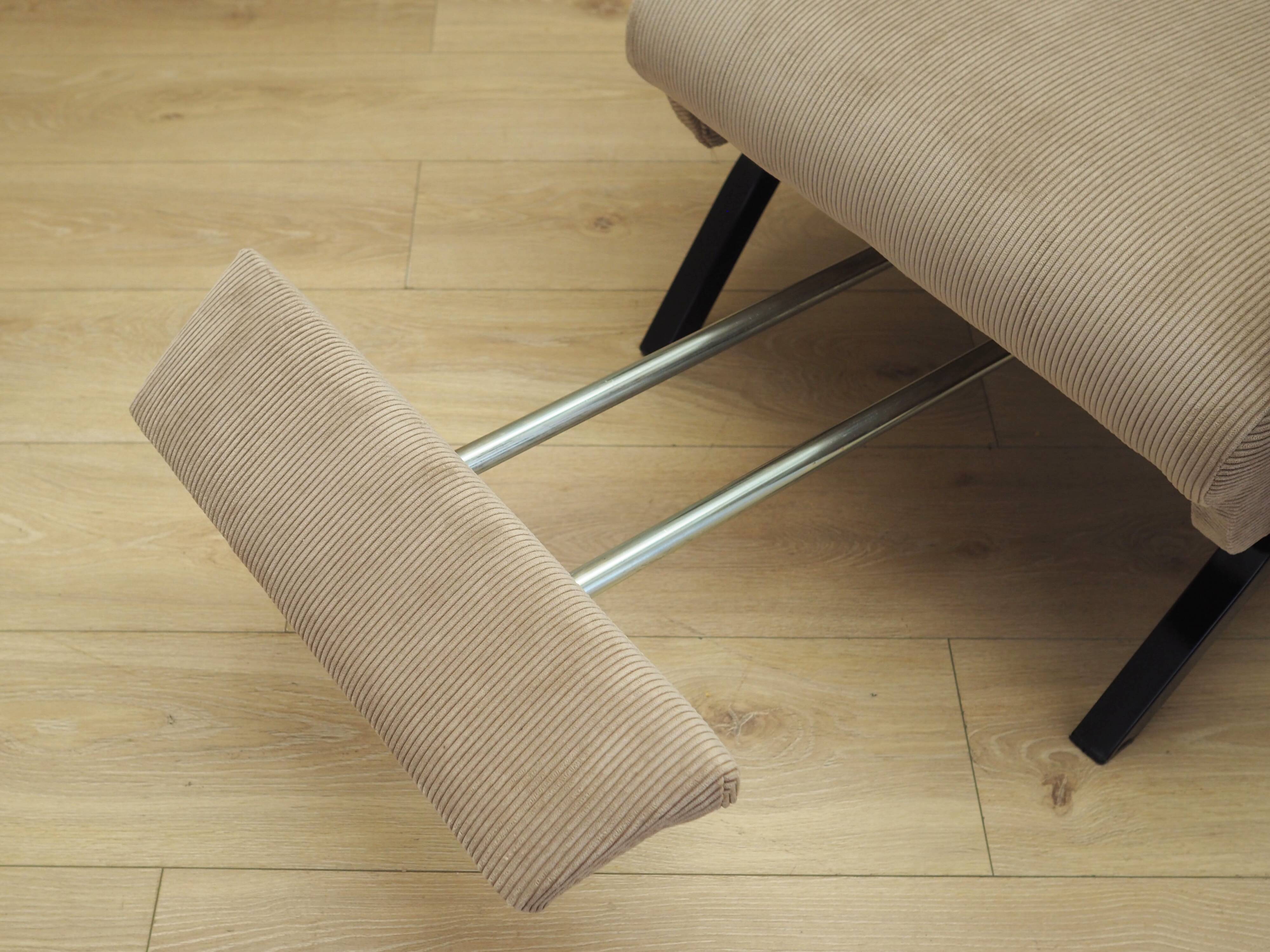 Adjustable armchair, Italian design, 1970s, production: Italy