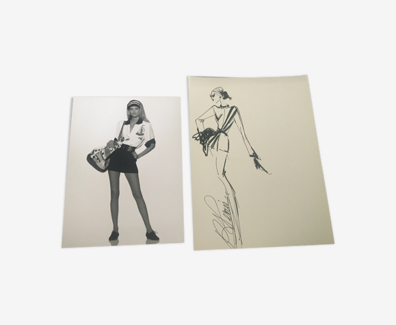 Jean-Louis Scherrer: illustration de mode & photographie de presse vintage
