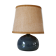 Blue ceramic lamp with lampshade