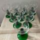Series of 10 vintage stemmed glasses from the 70s