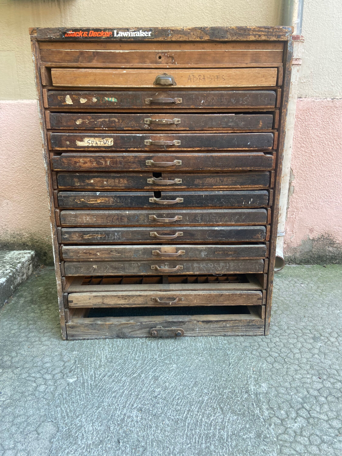 Old printing furniture