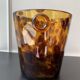 Seau à glaçons vintage Empoli pour Dior – verre soufflé écaille de tortue