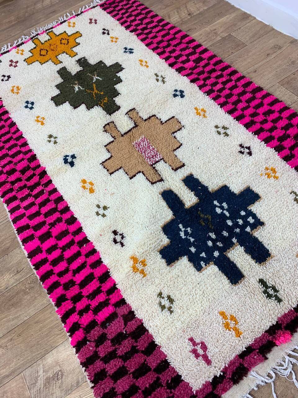 Handmade Moroccan Berber rug 257 X 150 CM