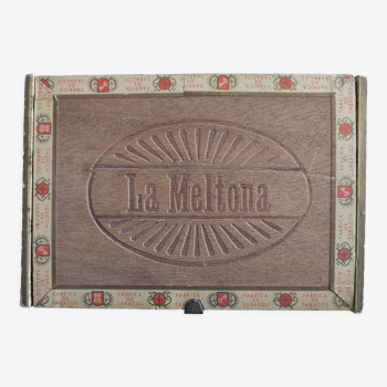 Antique wooden cigar box la meltona