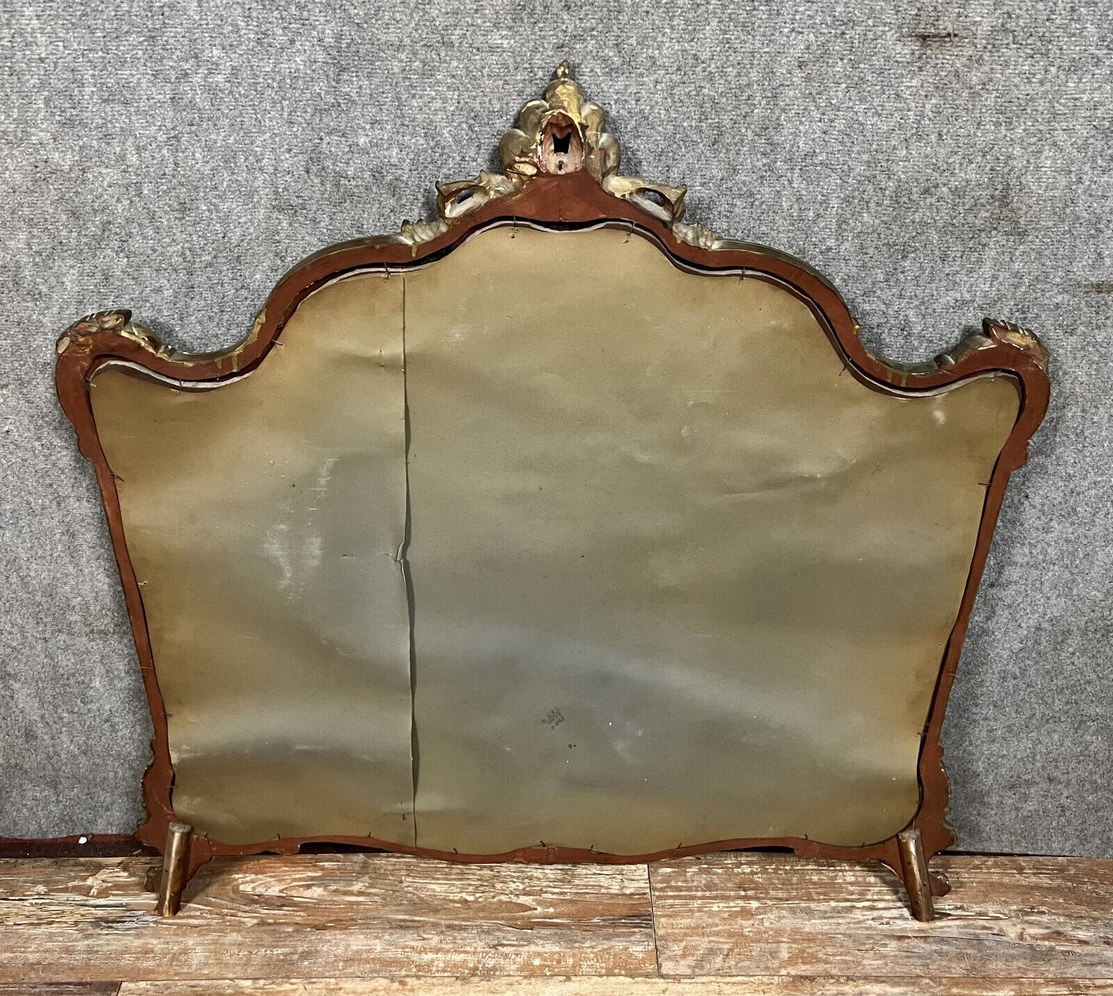 Miroir style Louis XV en bois vers 1950 112x110cm
