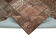 Handwoven oriental vintage 198 cm x 302 cm brown patchwork carpet
