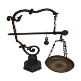 Brass countertop libra with vintage Italian bronze around 1940