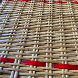Table en rotin vintage