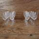 Set of 6 Arlequin white wine glasses in Reims crystal glass 1950