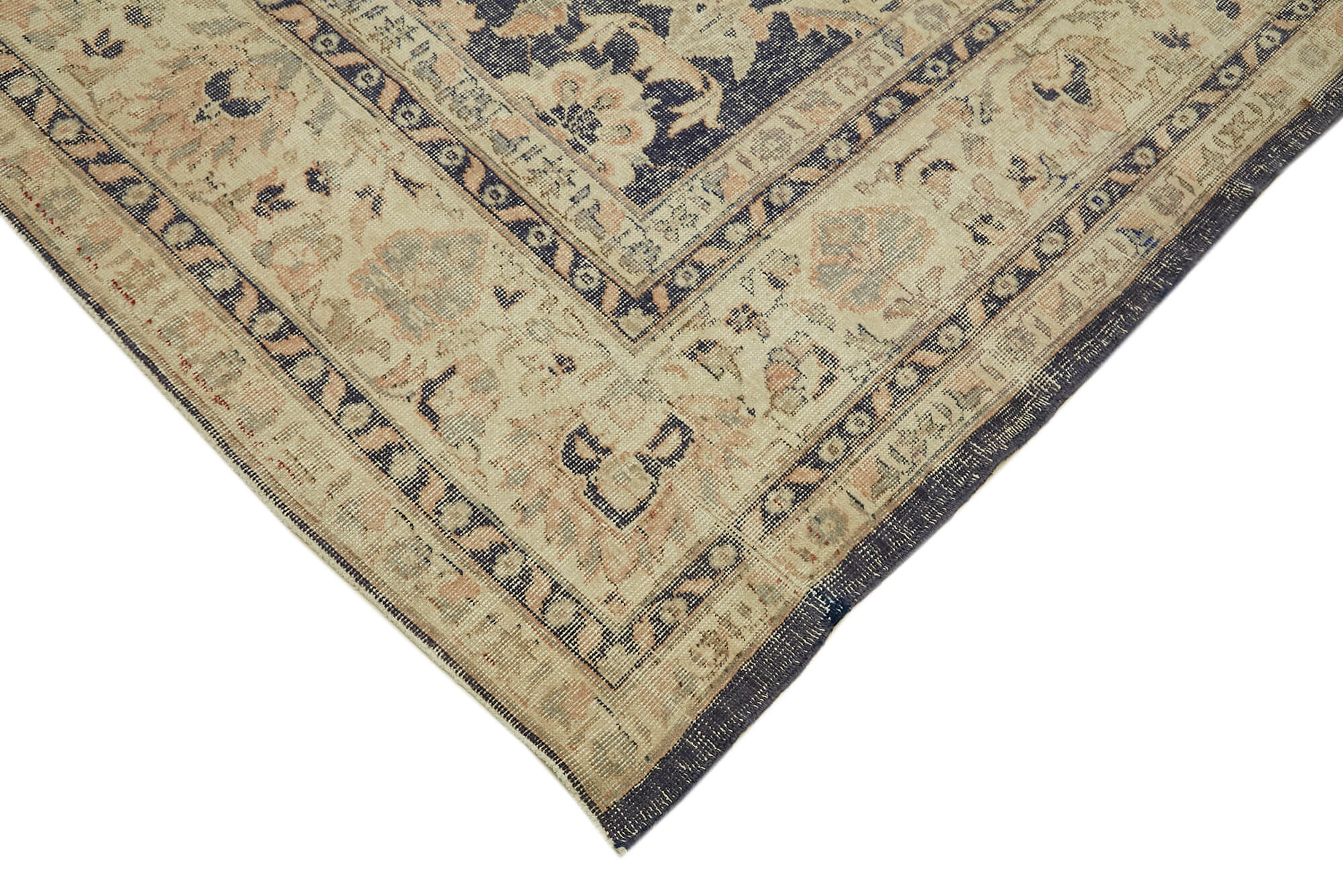 1980s 277 cm x 393 cm beige wool carpet