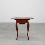 Late 19th‑Century French Louis XV Style Walnut Side Table with Drawer and S
