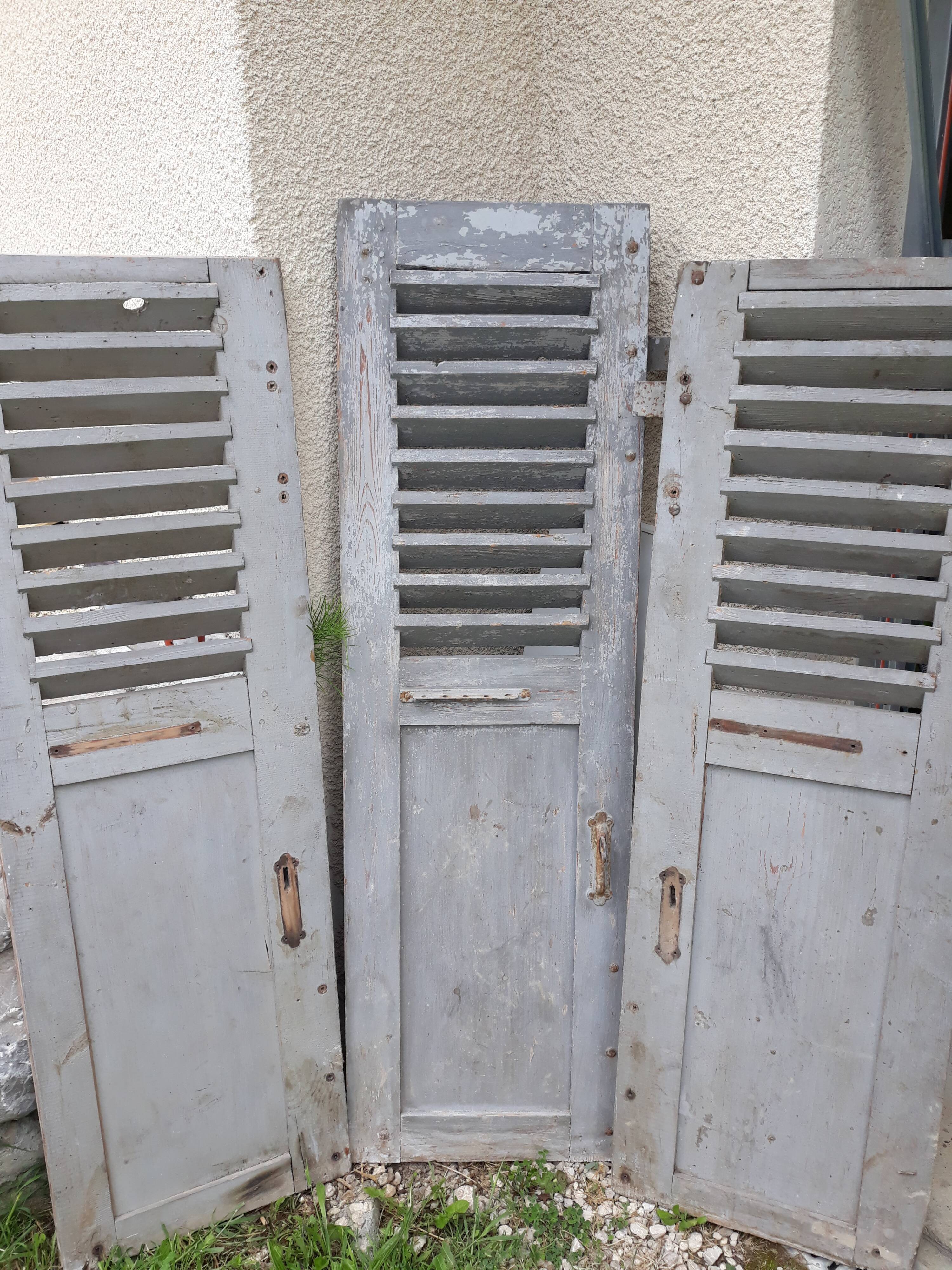 Volets persienne bois anciens Selency