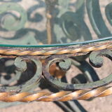 Wrought iron coffee table