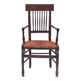 Fauteuil paillé