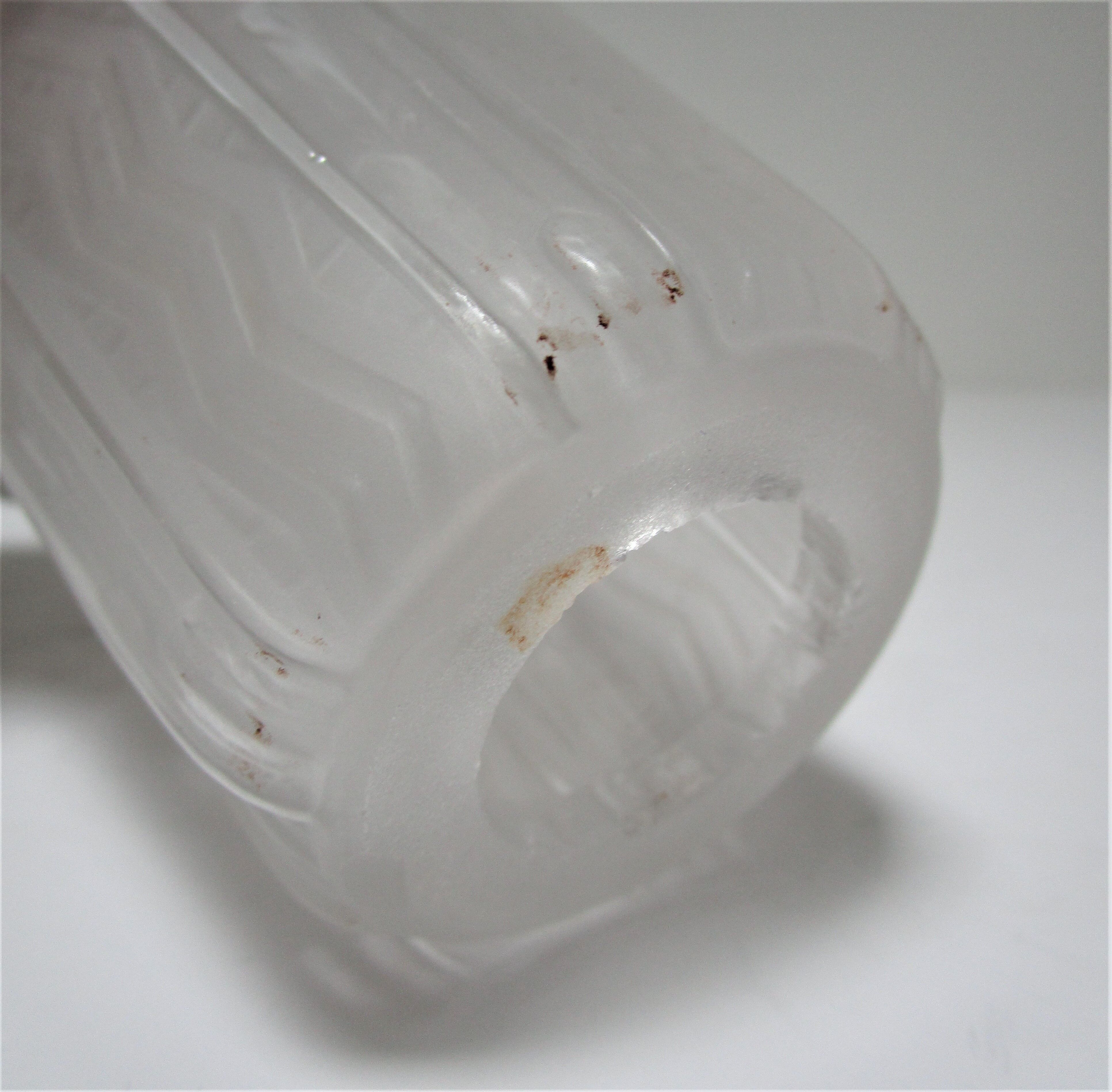 Tulip molded glass Muller brothers Lunéville Art Deco
