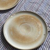 Flat plates in marshes stoneware paris