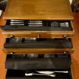 Oak silverware 132 place settings in excellent condition for Christofle Ercuis or others