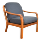 Fauteuil en teck danois du milieu du siècle de Dyrlund, années 1970.