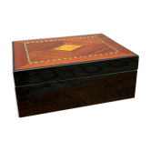 Cellar with marquetry cigars xxeme hygrometer