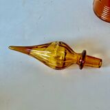 Genie bottle Empoli Murano Italy Vintage amber 1950