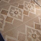 2 antique crocheted bedspreads