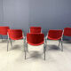 Vintage DSC 106 side chairs by Giancarlo Piretti for Castelli, 1970s