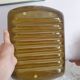 Khaki asparagus dish in vintage Sarregemines France slip