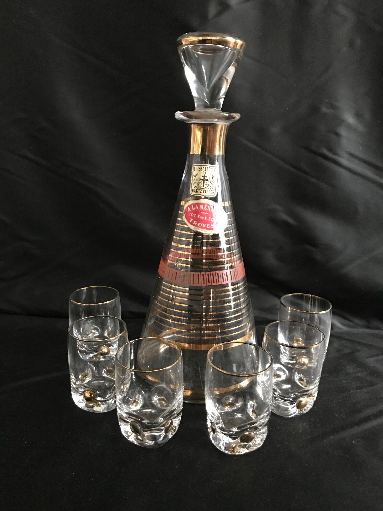 Liquor service, Hartzviller Crystal