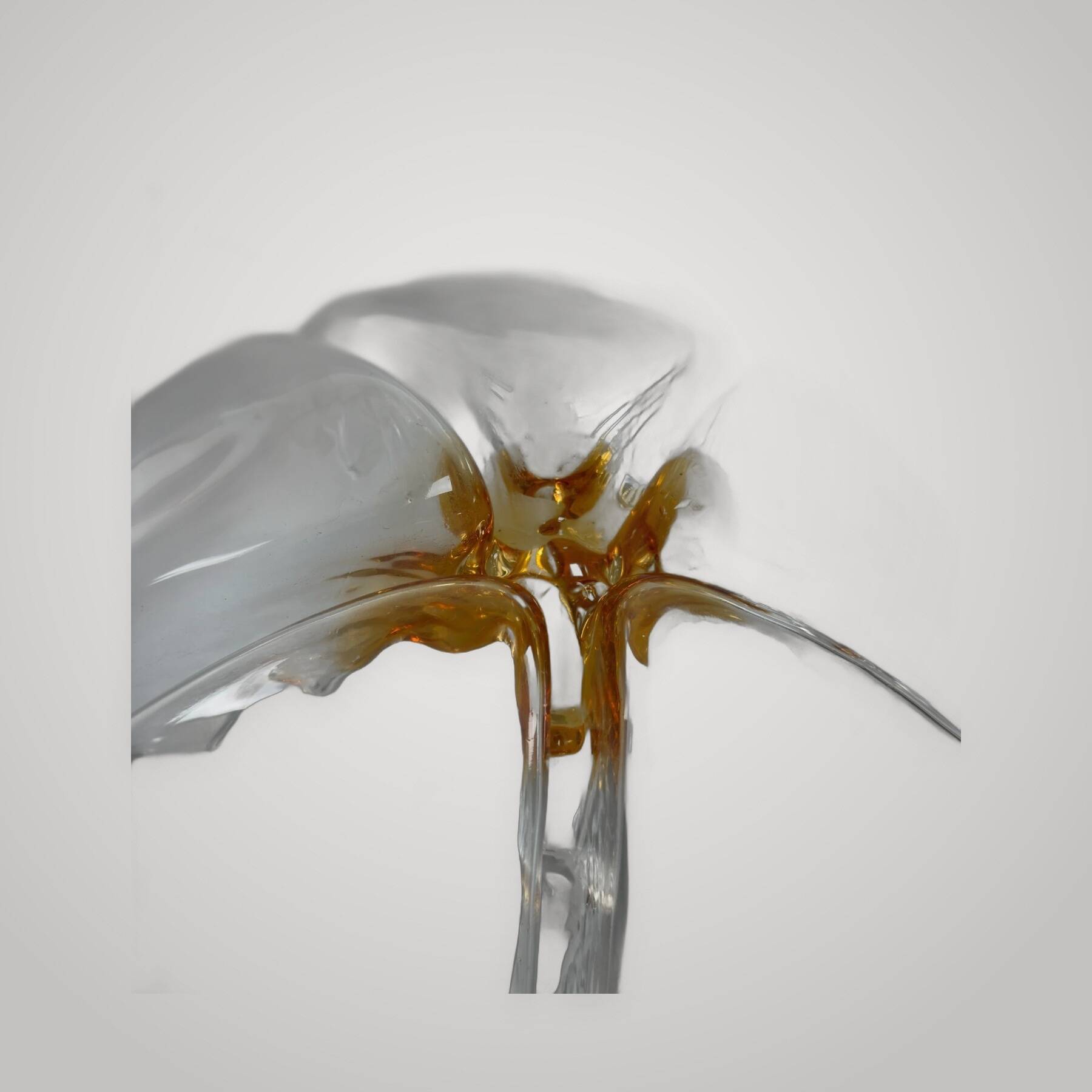 Mazzega Ceiling Lamp Sphere in Murano Glass Space Age 1970s