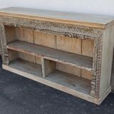 Old wooden furniture with niches