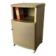 Vintage Lloyd Loom bedside cabinet champagne gold woven fibre 1930s-50s