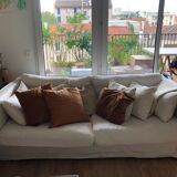 Crumpled linen sofa "Camille"