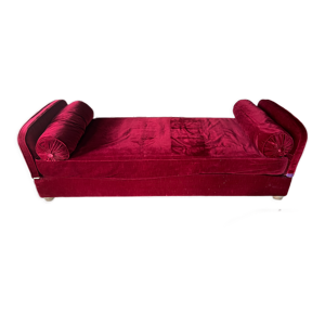 Méridienne velours vintage