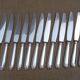 12 knives silver metal blade stainless steel model Vendome, Christofle
