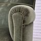 1950s, Danish highback relax armchair, furniture velour, beech wood.