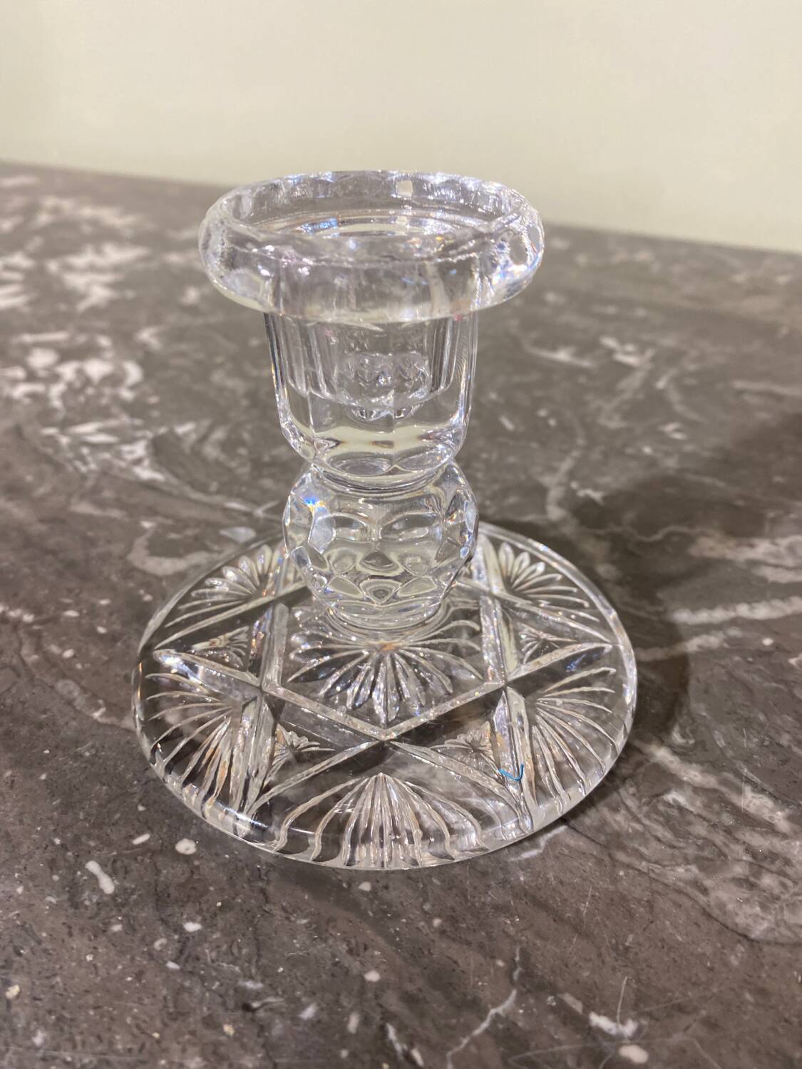 Crystal candle holder