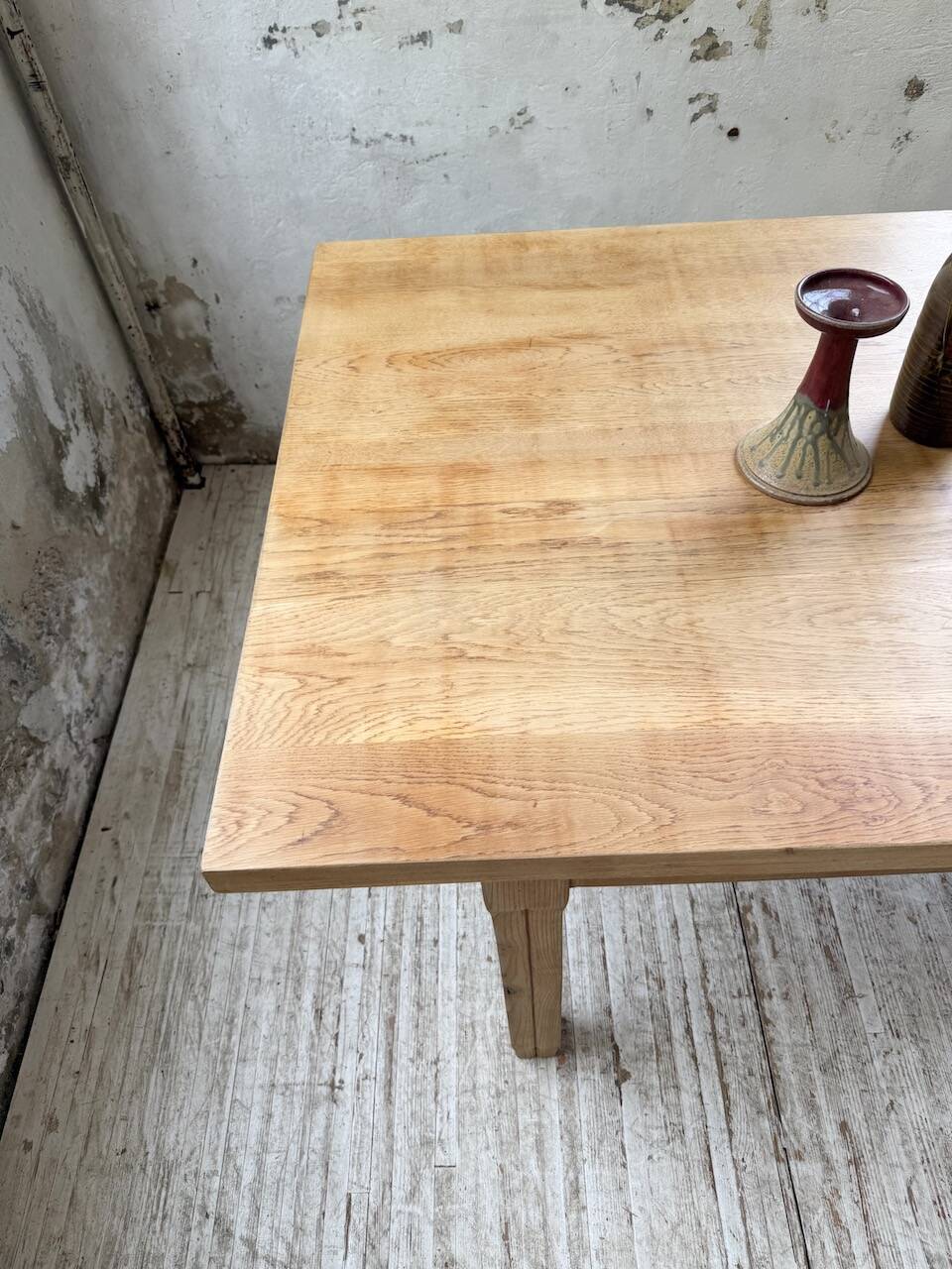 Ancienne table de ferme en chêne
