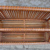 70s bamboo shelf or mail rack