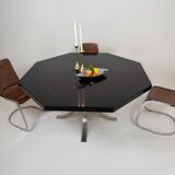 Octagonal dining table in resin, Italy 1970s