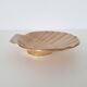 Shell-shaped brass catchall.