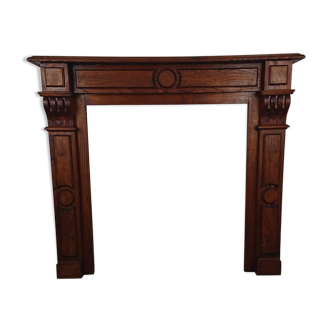 Fireplace chestnut mantle