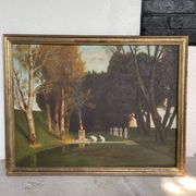Oil on canvas The Sacred Grove