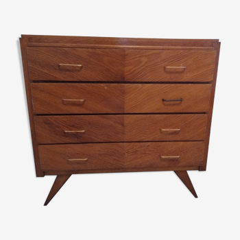 Commode scandinave pied compas