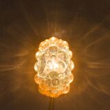 Pair of  bubble glass wall lamps by Helena Tynell for Limburg 1960