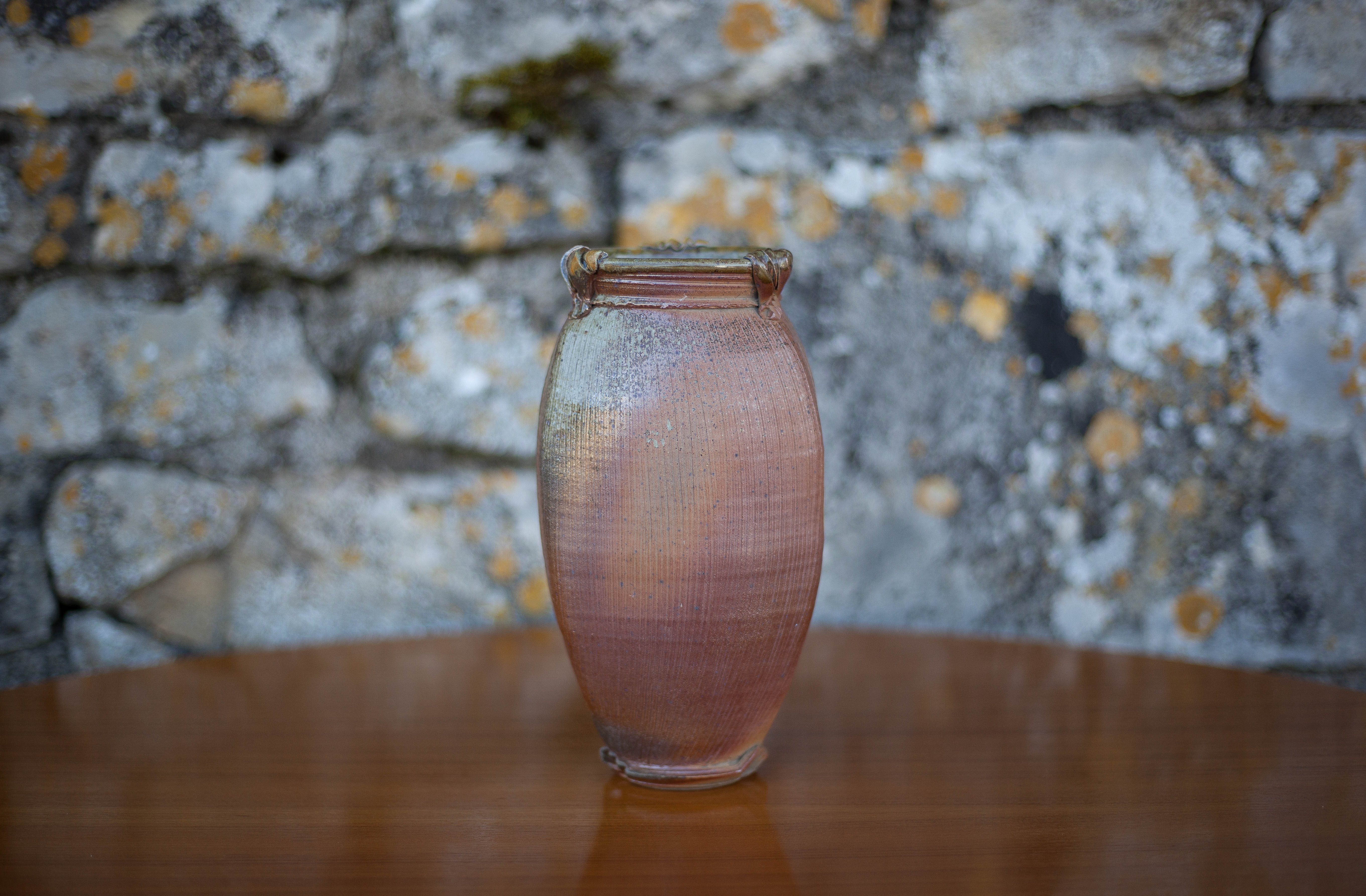 Vase in vintage glazed stoneware
