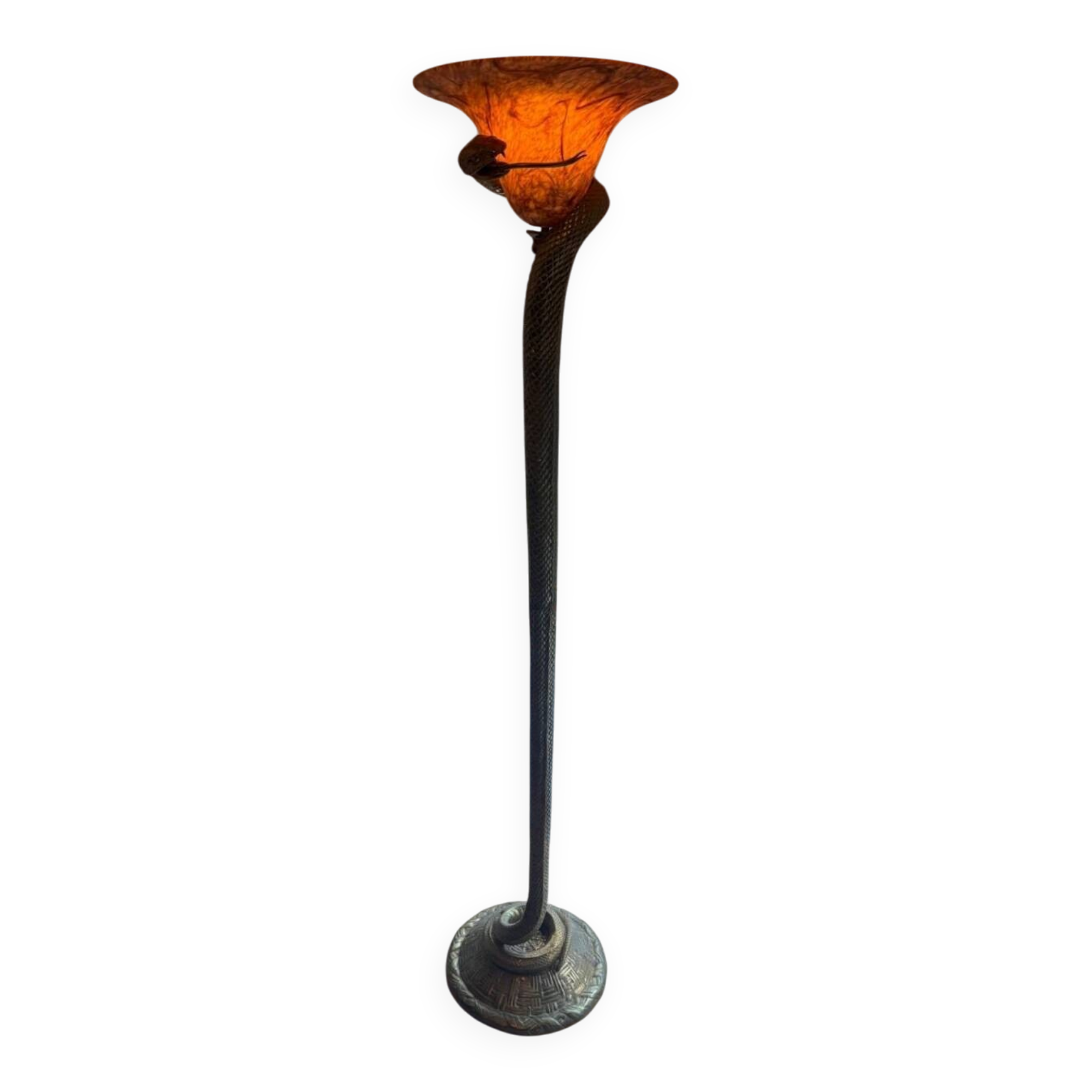 Edgar Brandt style lamp